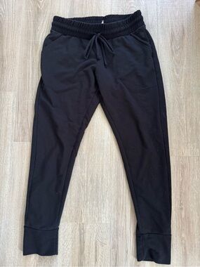 Free People Black Drawstring Joggers